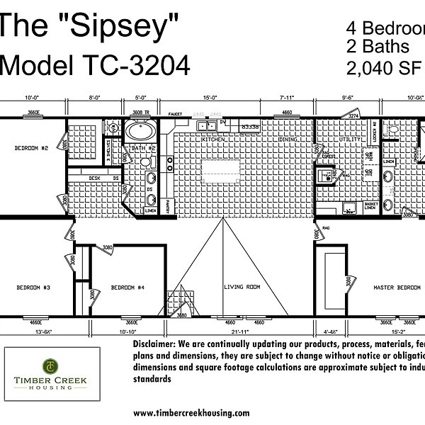 Timber Creek The Sipsey TC3204 Texas Built Mobile Homes